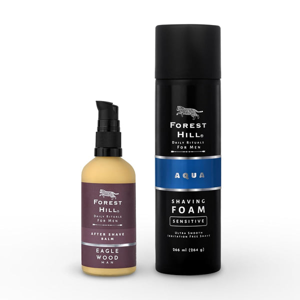 Shaving Combo, Aqua Shaving Foam 266 ml & Eaglewood Alcohol Free After Shave Balm 100 ml